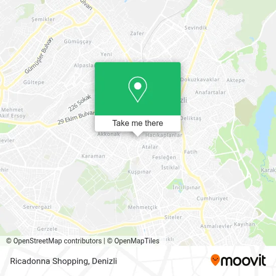 Ricadonna Shopping map