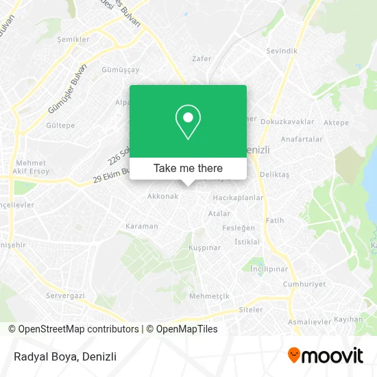 Radyal Boya map