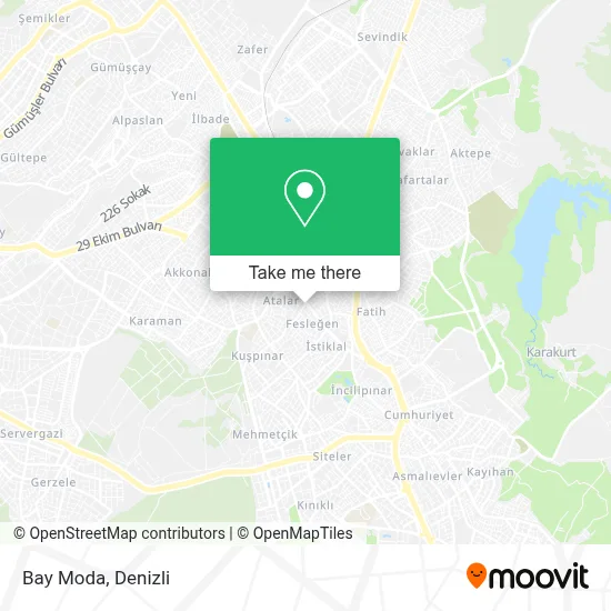 Bay Moda map