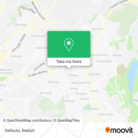 Defacto map
