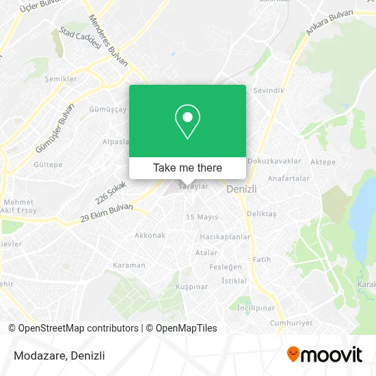 Modazare map