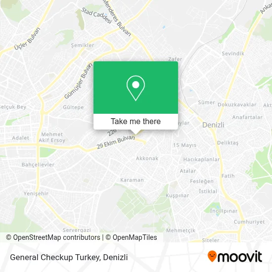 General Checkup Turkey map