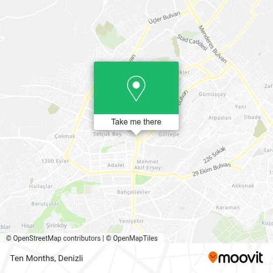 Ten Months map