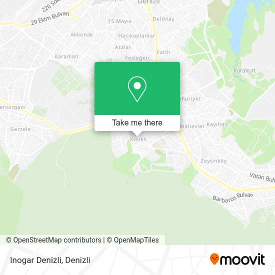 Inogar Denizli map