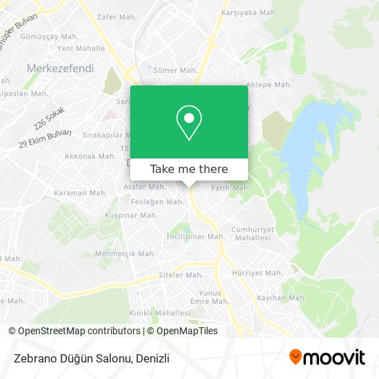Zebrano Düğün Salonu map