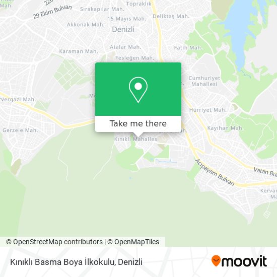Kınıklı Basma Boya İlkokulu map
