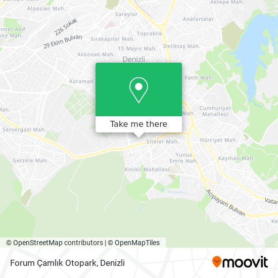 Forum Çamlık Otopark map