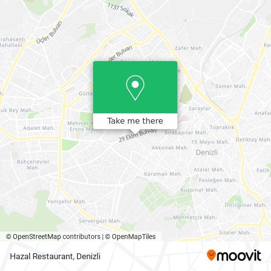 Hazal Restaurant map