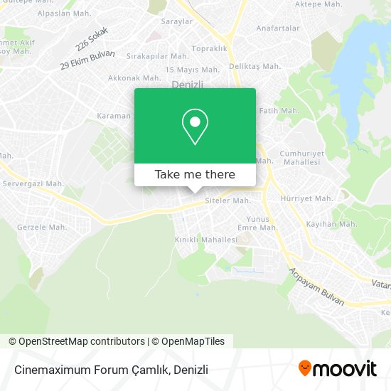 Cinemaximum Forum Çamlık map