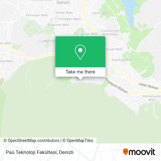 Paü Teknoloji Fakültesi map