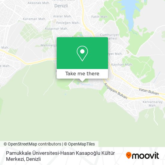 Pamukkale Üniversitesi-Hasan Kasapoğlu Kültür Merkezi map