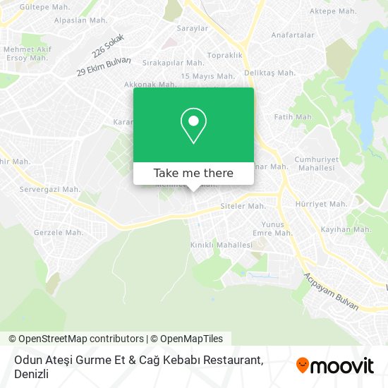Odun Ateşi Gurme Et & Cağ Kebabı Restaurant map