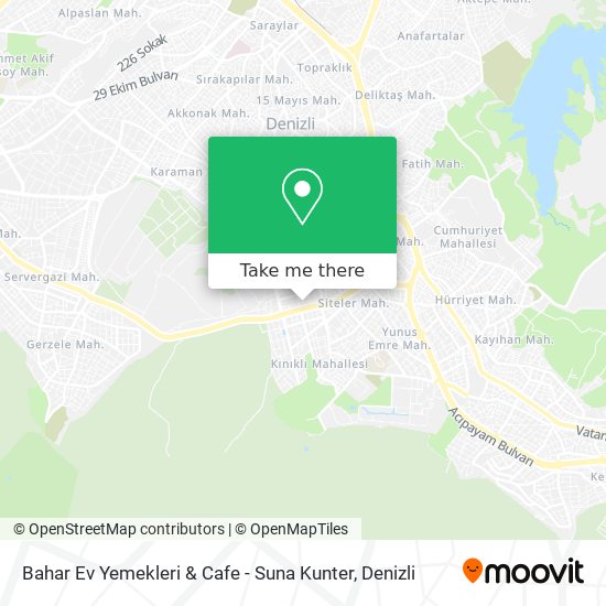 Bahar Ev Yemekleri & Cafe - Suna Kunter map