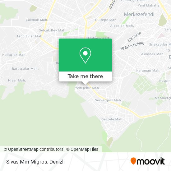 Sivas Mm Migros map