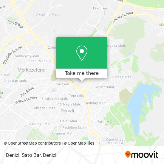 Denizli Sato Bar map