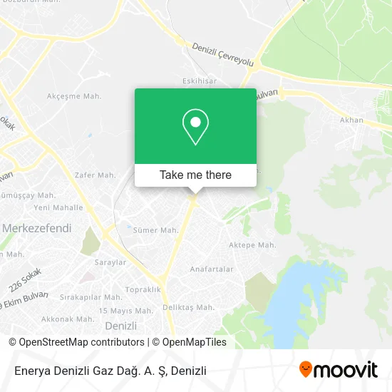 Enerya Denizli Gaz Dağ. A. Ş map