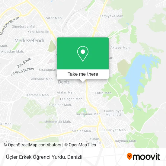 Üçler Erkek Öğrenci Yurdu map