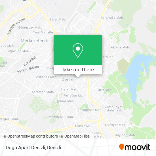 Doğa Apart Denizli map