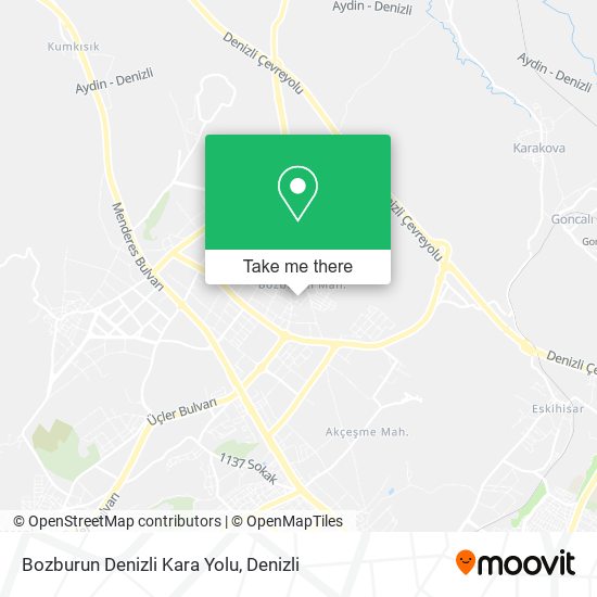 Bozburun Denizli Kara Yolu map