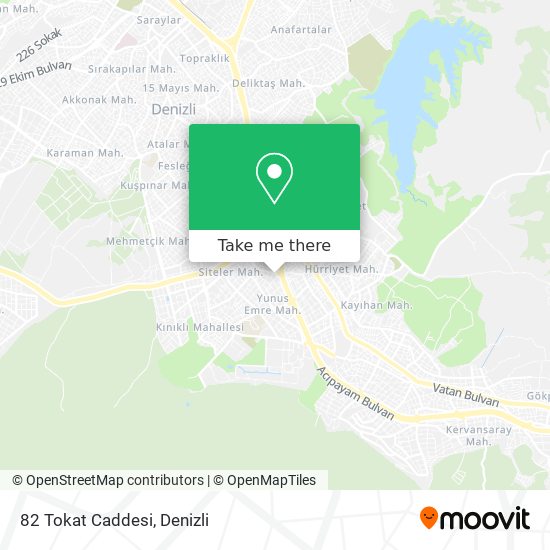 82 Tokat Caddesi map