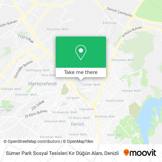 Sümer Park Sosyal Tesisleri Kır Düğün Alanı map
