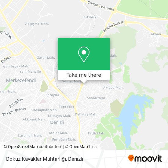 Dokuz Kavaklar Muhtarlığı map