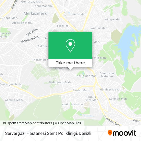 Servergazi Hastanesi Semt Polikliniği map