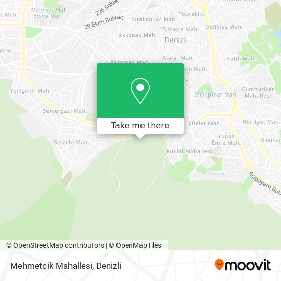 Mehmetçik Mahallesi map