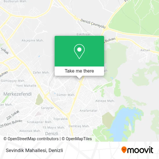 Sevindik Mahallesi map