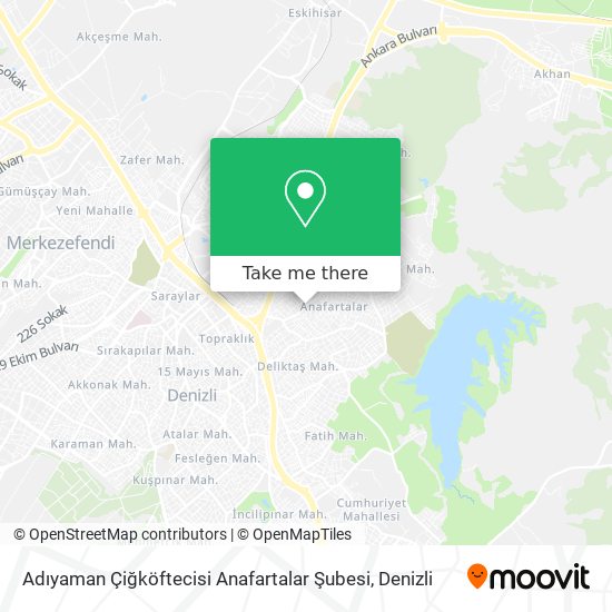 Adıyaman Çiğköftecisi Anafartalar Şubesi map
