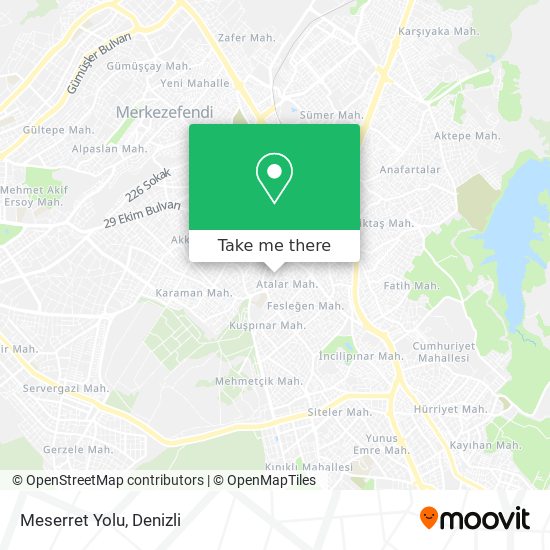 Meserret Yolu map