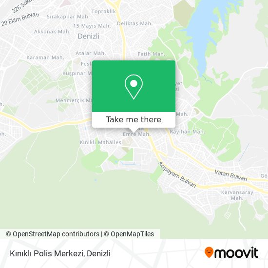 Kınıklı Polis Merkezi map