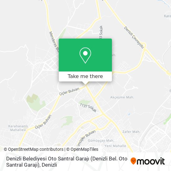 Denizli Belediyesi Oto Santral Garajı (Denizli Bel. Oto Santral Garaji) map