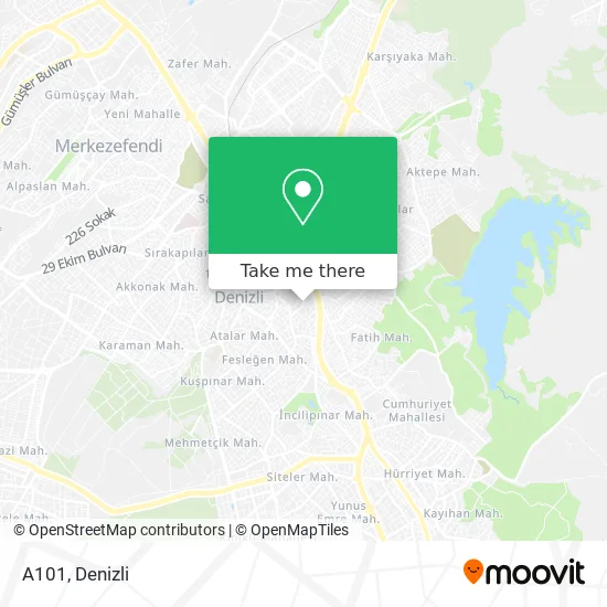 A101 map