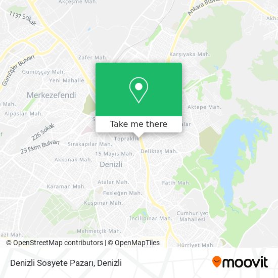 Denizli Sosyete Pazarı map
