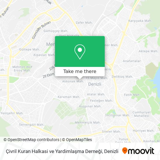 Çivril Kuran Halkasi ve Yardimlaşma Derneği map