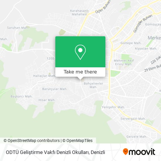 ODTÜ Geliştirme Vakfı Denizli Okulları map