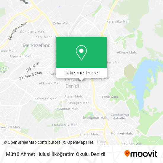 Müftü Ahmet Hulusi İlköğretim Okulu map