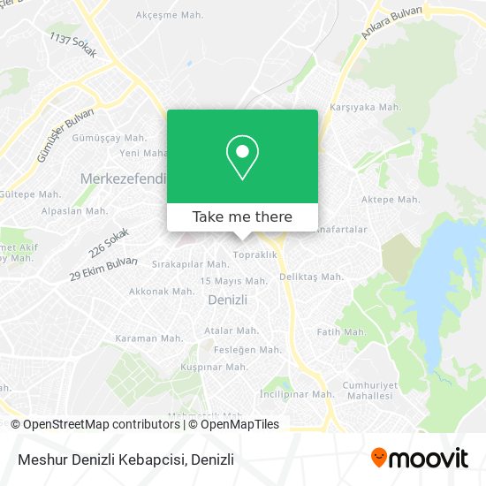 Meshur Denizli Kebapcisi map