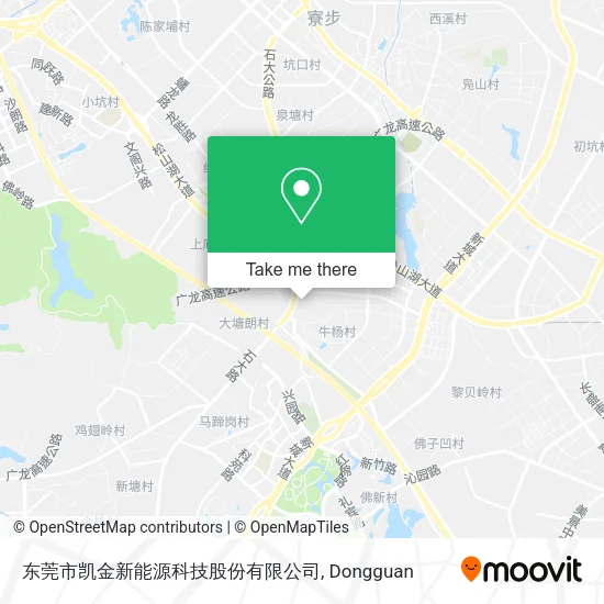 东莞市凯金新能源科技股份有限公司 map