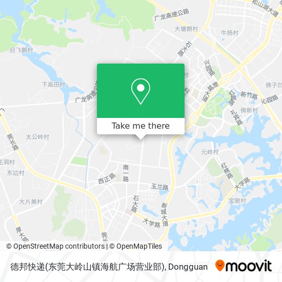 德邦快递(东莞大岭山镇海航广场营业部) map