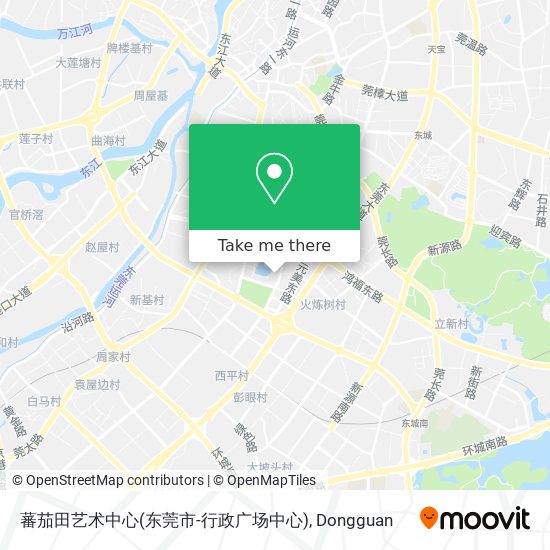 蕃茄田艺术中心(东莞市-行政广场中心) map