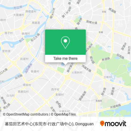 蕃茄田艺术中心(东莞市-行政广场中心) map