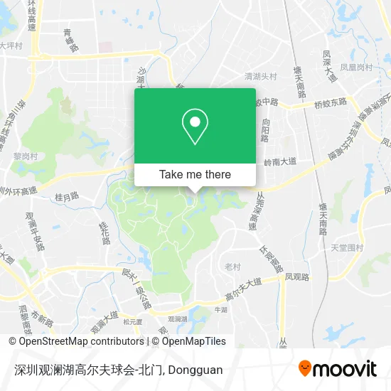 深圳观澜湖高尔夫球会-北门 map