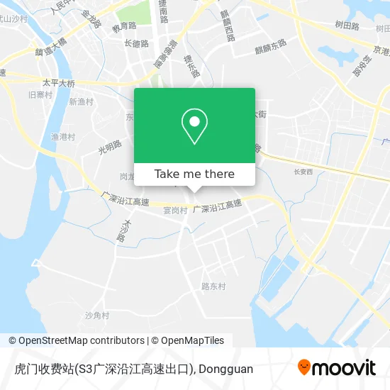 虎门收费站(S3广深沿江高速出口) map