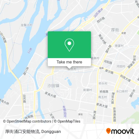 厚街涌口安能物流 map