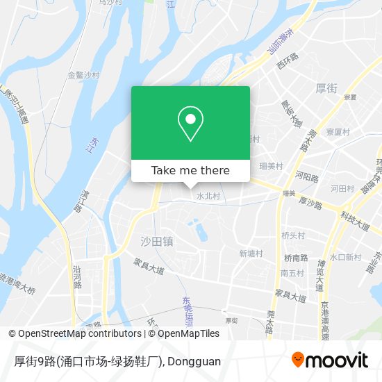 厚街9路(涌口市场-绿扬鞋厂) map