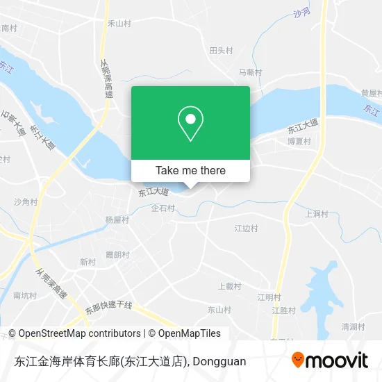 东江金海岸体育长廊(东江大道店) map