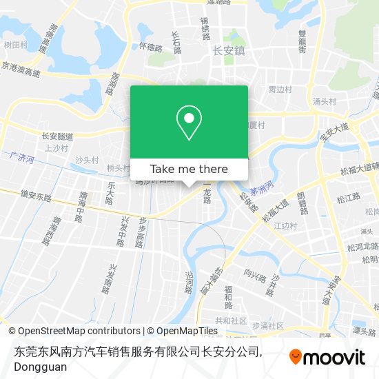 东莞东风南方汽车销售服务有限公司长安分公司 map