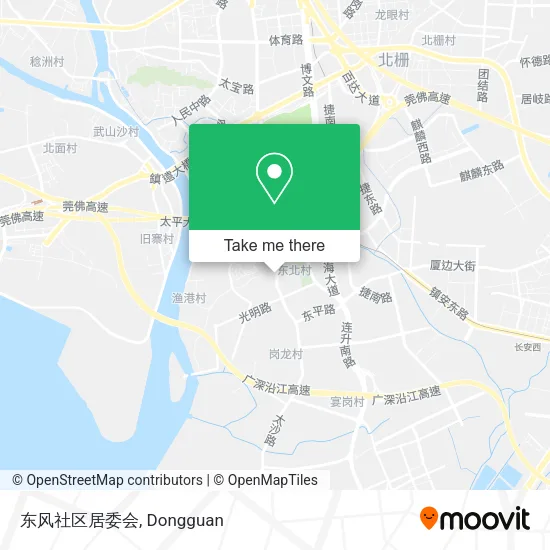 东风社区居委会 map